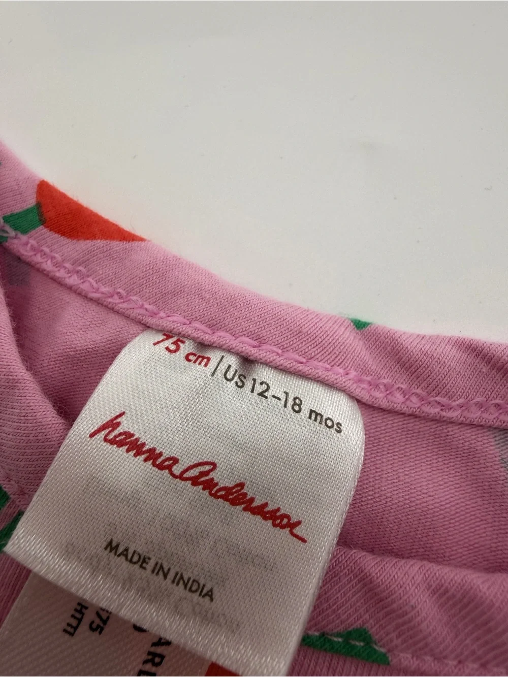 Hanna Andersson Baby Flutter Sleeve Tulle Dress Pink Tulips Flowers Girl HA 8037